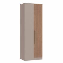 Guarda Roupa Modulado Requinte de Canto Reto com 1 Porta - Duna Line/Macadâmia