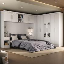 Guarda-Roupa Modulado Soberano 11 Portas 5 Gavetas com Espelho Branco - Panorama Móveis