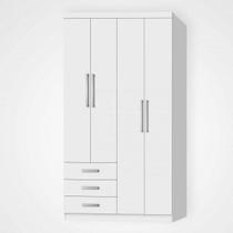 Guarda-Roupa Modulado Solteiro 4 Portas e 3 Gavetas Cancun Yescasa Guarda-Roupa Modulado Solteiro 4 Portas e 3 Gavetas Cancun Yescasa