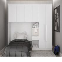 Guarda Roupa Modulado Solteiro 6 Portas e 3 Gavetas Safira 018 Una Mobília Guarda Roupa Modulado Solteiro 6 Portas e 3 Gavetas Safira 018 Una Mobília