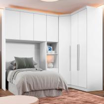 Guarda Roupa Modulado Solteiro Safira 007 em MDF Com 7 Portas e 4 Gavetas Una Mobília Guarda Roupa Modulado Solteiro Safira 007 em MDF Com 7 Portas e 4 Gavetas Una Mobília