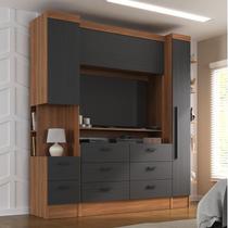 Guarda-roupa Modulado Viena 2 Portas 8 Gavetas 3 Peças Espresso Móveis