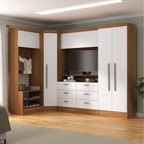 Guarda-roupa Modulado Viena 5 Portas 6 Gavetas 4 Peças Espresso Móveis Guarda-roupa Modulado Viena 5 Portas 6 Gavetas 4 Peças Espresso Móveis