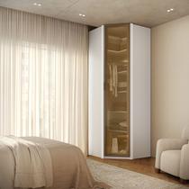 Guarda Roupa Modular 1 Porta Reflecta Canto 45 Altezza Belmax Cor:Branco Guarda Roupa Modular 1 Porta Reflecta Canto 45 Altezza Belmax Cor:Branco