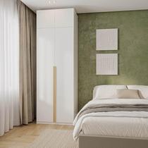 Guarda-Roupa Modular 2 Peças 4 Portas e Gaveteiro Jade CabeCasa MadeiraMadeira Branco Fosco Guarda-Roupa Modular 2 Peças 4 Portas e Gaveteiro Jade CabeCasa MadeiraMadeira Branco Fosco