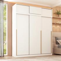 Guarda-Roupa Modular 2 Peças 6 Portas de Correr Jade CabeCasa MadeiraOriginals Branco/Fosco