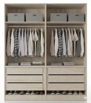 Guarda-Roupa Modular 4 Portas 6 Gavetas 1011 Ilan Carvalho Guarda-Roupa Modular 4 Portas 6 Gavetas 1011 Ilan Carvalho