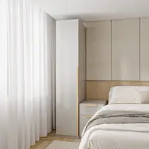 Guarda-roupa Modular 40cm 1 Porta com Prateleiras Jade CabeCasa MadeiraOriginals