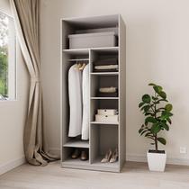 Guarda-roupa Modular 80cm sem Portas com Prateleiras Jade Cabecasa Madeiramadeira Cinza Urbano Guarda-roupa Modular 80cm sem Portas com Prateleiras Jade Cabecasa Madeiramadeira Cinza Urbano