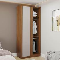 Guarda-roupa Modular Canto Linear Arani CabeCasa MadeiraOriginals Cinamomo/Off White Guarda-roupa Modular Canto Linear Arani CabeCasa MadeiraOriginals Cinamomo/Off White