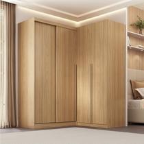 Guarda-roupa Modular de Canto 2 Peças 4 Portas com 2 Portas de Correr Jade CabeCasa MadeiraOriginals