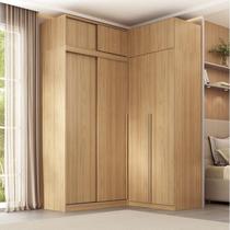 Guarda-roupa Modular de Canto 4 Peças 8 Portas com 4 Portas de Correr Jade CabeCasa MadeiraOriginals Avelã Guarda-roupa Modular de Canto 4 Peças 8 Portas com 4 Portas de Correr Jade CabeCasa MadeiraOriginals Avelã