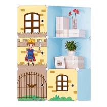 Guarda roupa modular infantil estante organizador de brinquedos roupas sapatos 6 modulos principe