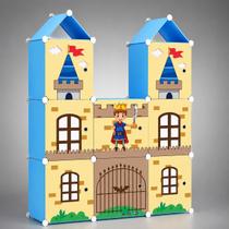 Guarda Roupa Modular Infantil Organizador com 10 Nichos Tema Castelo Guarda Roupa Modular Infantil Organizador com 10 Nichos Tema Castelo