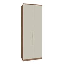 Guarda Roupa Modulo 2 Portas e 3 Gavetas 245cm Setiba Plus Carvalho/Off White
