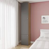 Guarda-Roupa Módulo 45x180 e Módulo 45x60 2 Portas e 3 Prateleiras Frame CabeCasa MadeiraOriginals