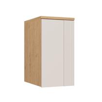 Guarda-roupa Módulo Aéreo 1 Porta Elegance Angelin/Blanc Canelado