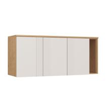 Guarda-roupa Modulo Aéreo 3 Portas Queen Elegance Angelin/Blanc Canelado