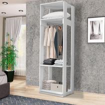 Guarda Roupa Módulo para Closet 1 Cabideiro 3 Prateleiras Titan Espresso Móveis