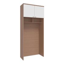 Guarda Roupa Modulo Ponte 2 Portas Setiba Plus Carvalho/Branco