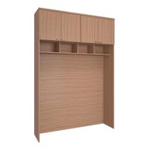 Guarda Roupa Modulo Ponte 4 Portas 163cm Setiba Plus Carvalho/Carvalho