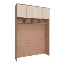 Guarda Roupa Modulo Ponte 4 Portas 163cm Setiba Plus Carvalho/Palha