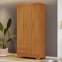 Guarda-roupa Multiuso com 3 Portas e 2 Gavetas Ébano Guarda-roupa Multiuso com 3 Portas e 2 Gavetas Ébano