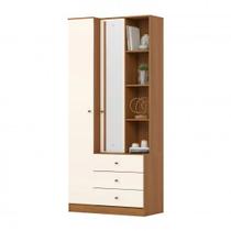 Guarda Roupa Multiuso Henn Doha 2 Portas 3 Gavetas Cinamomo Off White Com Nichos Guarda Roupa Multiuso Henn Doha 2 Portas 3 Gavetas Cinamomo Off White Com Nichos