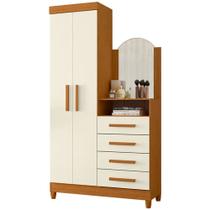 Guarda Roupa New Capri Cômoda 2 Portas 4 Gavetas Albatroz Guarda Roupa New Capri Cômoda 2 Portas 4 Gavetas Albatroz