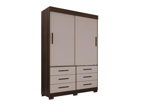 Guarda Roupa New Star 2 Portas 6 Gavetas sem Espelho Salleto