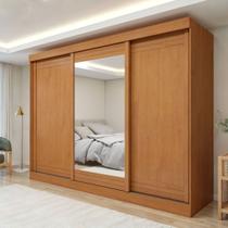 Guarda Roupa Nice 3 Portas 4 Gavetas com Espelho