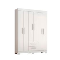 Guarda-Roupa NT 6015 Branco Com Rosa - Notavel