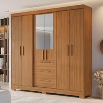 Guarda-roupa Nt 6030e em 100% Mdf com Espelho e 3 Gavetas