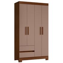 Guarda Roupa Olimpia 4 Portas e 2 Gavetas Quarto 103 cm