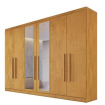 Guarda Roupa Oslo 6 Portas 6 Gavetas com Espelho MDF - MadeMarcs