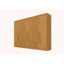 Guarda Roupa Oxford 6 Portas 6 Gavetas Com Ripado 100% Mdf Peroba - Made Marcs