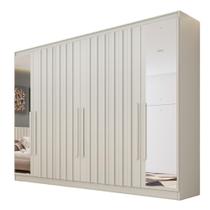 Guarda Roupa Oxford 6 Portas 6 Gavt Espelhado MDF - MadeMarcs