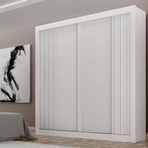 Guarda-Roupa para Quarto Casal 2 Portas Milano MDF Branco Guarda-Roupa para Quarto Casal 2 Portas Milano MDF Branco