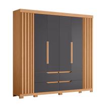 Guarda Roupa Para Quarto de Casal 6 Porta e 4 Gavetas Doble
