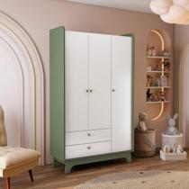 Guarda-roupa para Quarto Infantil Bebê 3 Portas e 2 Gavetas Encanto