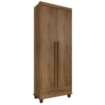 Guarda Roupa Pequeno 85cm Solteiro 2 Portas Dubai RV Móveis Cinamomo