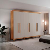 Guarda-Roupa Pernambuco em MDF 6 Portas 6 Gavetas Rufato