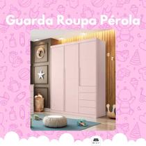 Guarda Roupa Pérola 3p Rosê_ Phoenix Baby
