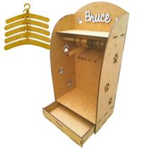 Guarda Roupa Pet E Organizador para gato cachorro com 5 Cabides