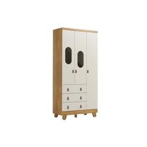 Guarda-Roupa Pingo Infantil 3 Portas Moveis Peroba 100% MDF - Guarda-Roupa Pingo Infantil 3 Portas Moveis Peroba 100% MDF -