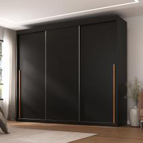 Guarda-Roupa Portas de Correr Spazio Yescasa Preto