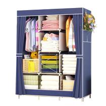 Guarda Roupa Portátil 3 Portas - Azul