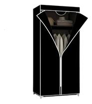Guarda Roupa Portátil Organizador Dobrável Armário Marrom 75cm Solteiro Multiuso