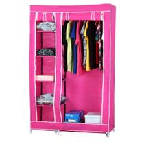 Guarda roupa portatil rosa arara dupla organizador sapateira roupas lencol toalha quarto closet versatilidade garantida Guarda roupa portatil rosa arara dupla organizador sapateira roupas lencol toalha quarto closet versatilidade garantida