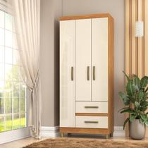 Guarda-Roupa Porto 3 Portas 2 Gavetas 75x180x40cm Guarda-Roupa Porto 3 Portas 2 Gavetas 75x180x40cm